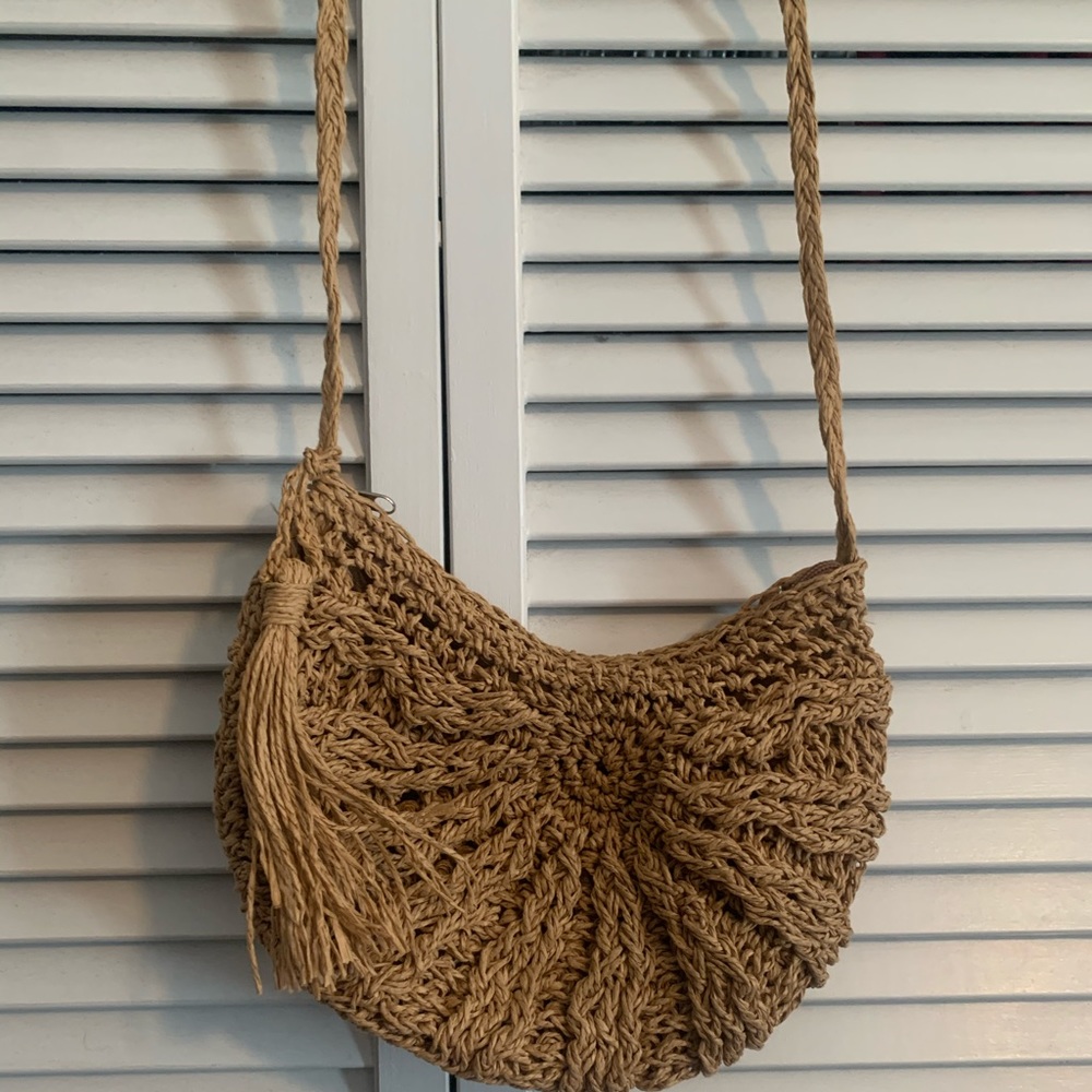 Straw Crossbody Bag